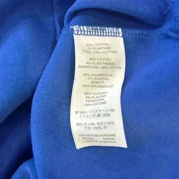 Crewcuts | Jewel Neck T-Shirt Dress Size 14 Girls. Blue w/Clear&Green Jewels - Picture 8 of 8